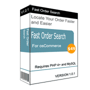 Fast Order Search for osCommerce