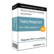 Floating Message Board for CRELoaded Free Edition