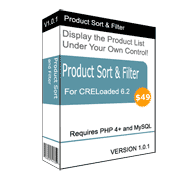 Product Sort & Filter for CRELoaded