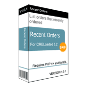 Recent Orders Module for CREloaded