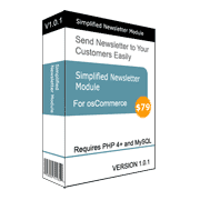 Simplified Newsletter Module for osCommerce